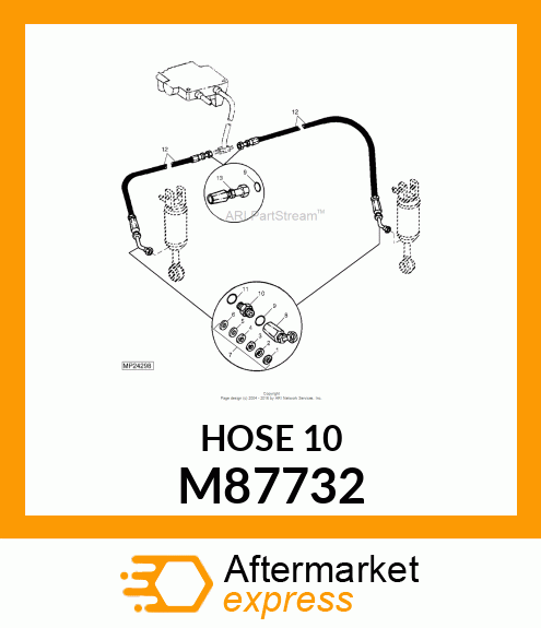 HOSE, 10 FT. (SERVICE) M87732