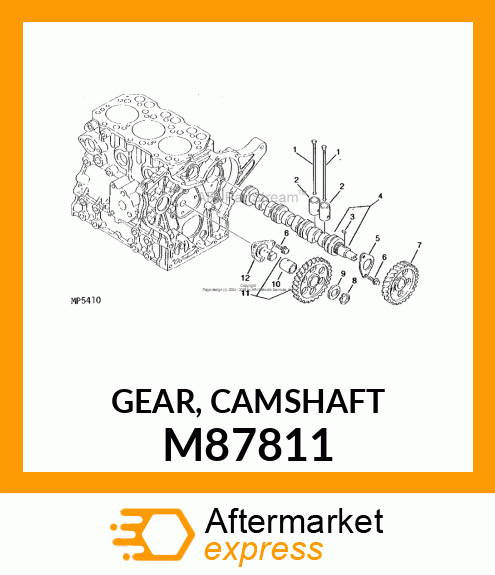 GEAR, CAMSHAFT M87811