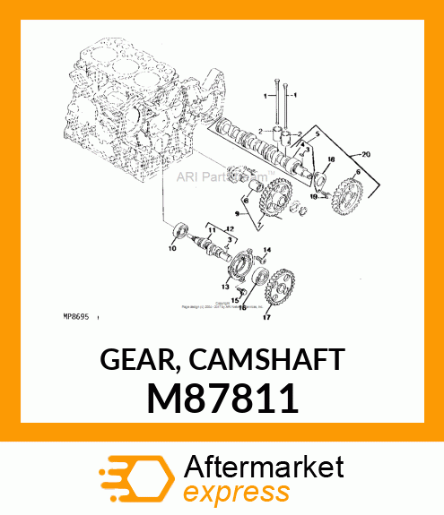 GEAR, CAMSHAFT M87811