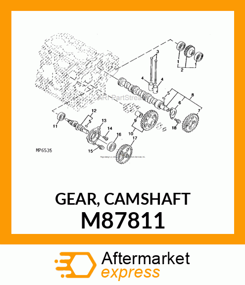 GEAR, CAMSHAFT M87811