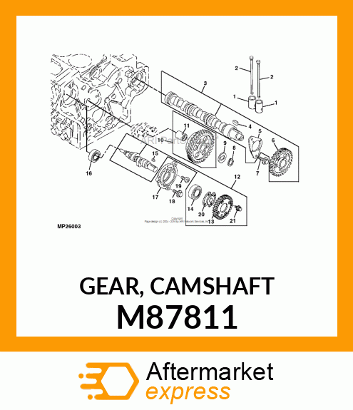 GEAR, CAMSHAFT M87811