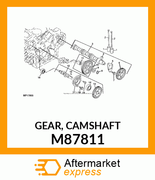 GEAR, CAMSHAFT M87811