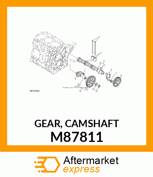 GEAR, CAMSHAFT M87811