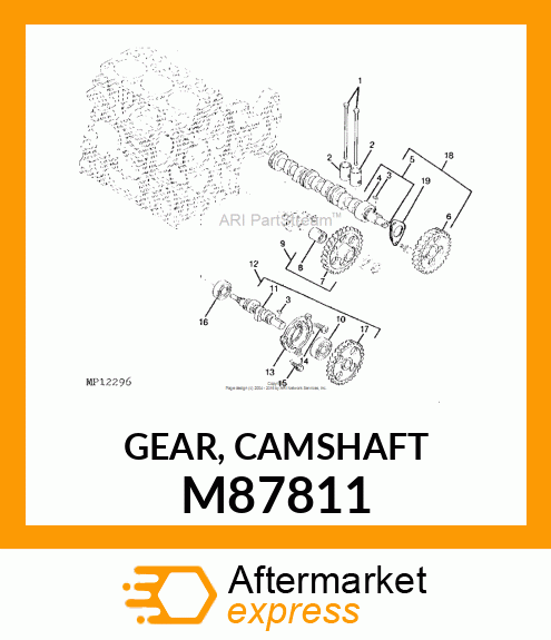 GEAR, CAMSHAFT M87811