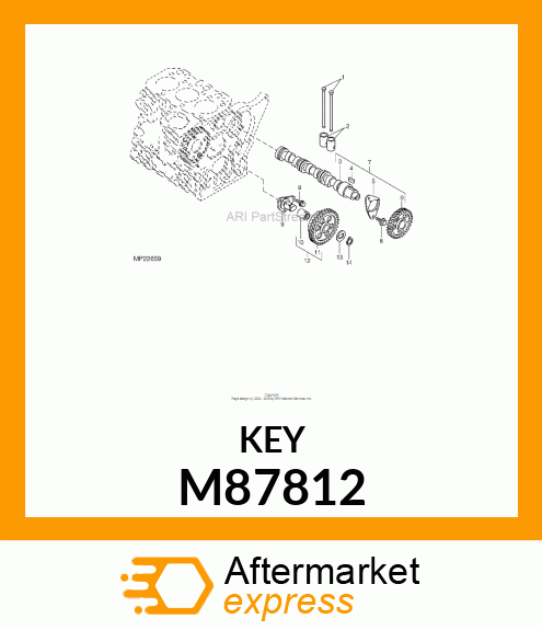 KEY, 4 X 12 M87812