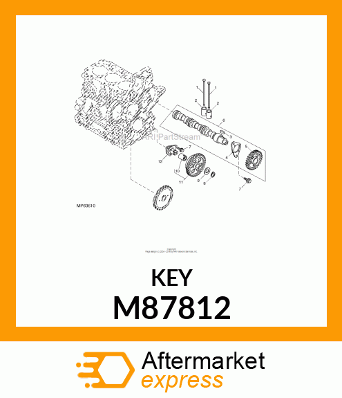 KEY, 4 X 12 M87812