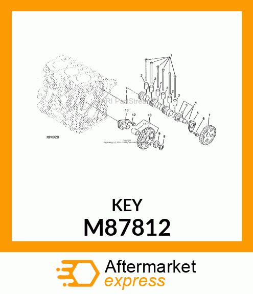 KEY, 4 X 12 M87812