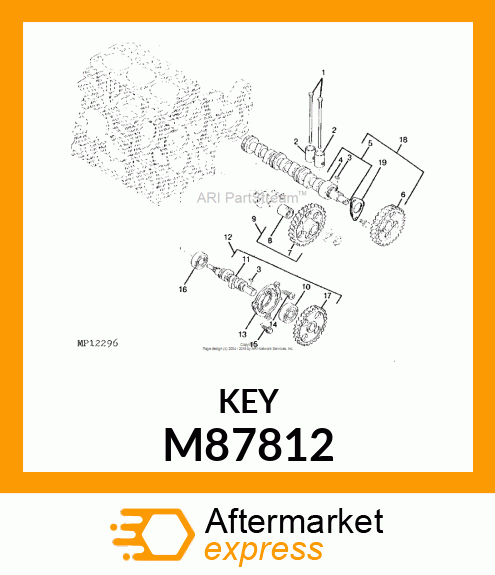 KEY, 4 X 12 M87812