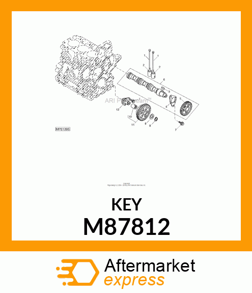 KEY, 4 X 12 M87812