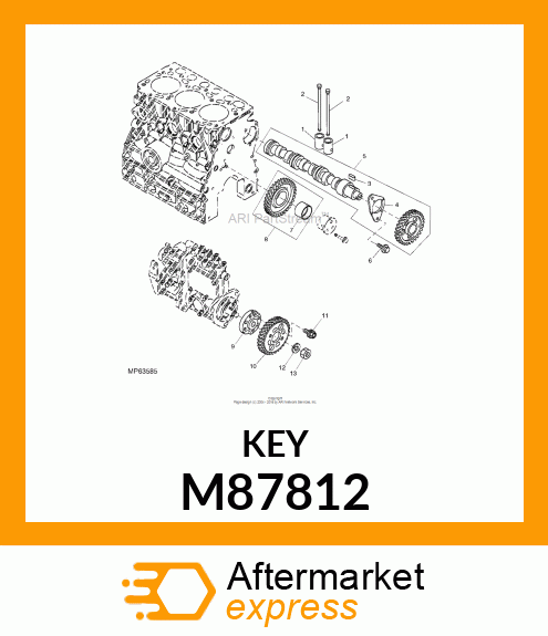 KEY, 4 X 12 M87812