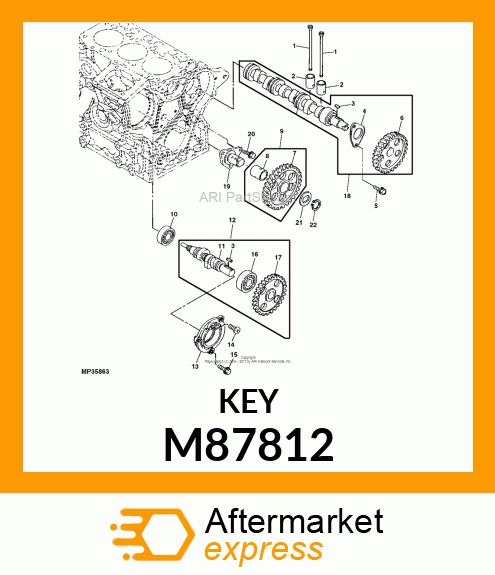 KEY, 4 X 12 M87812