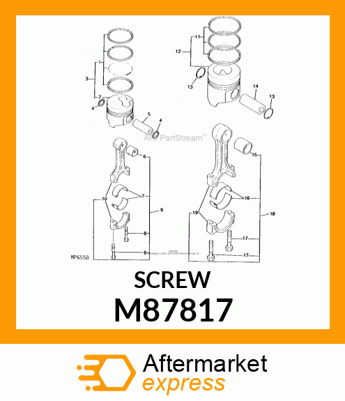 BOLT, CONNECTING ROD M87817