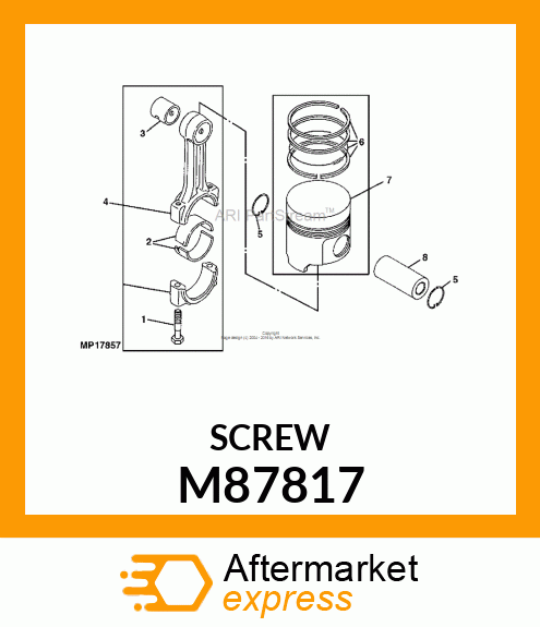 BOLT, CONNECTING ROD M87817