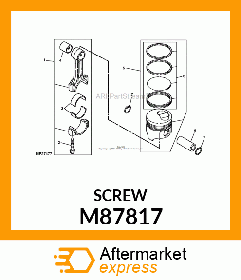 BOLT, CONNECTING ROD M87817