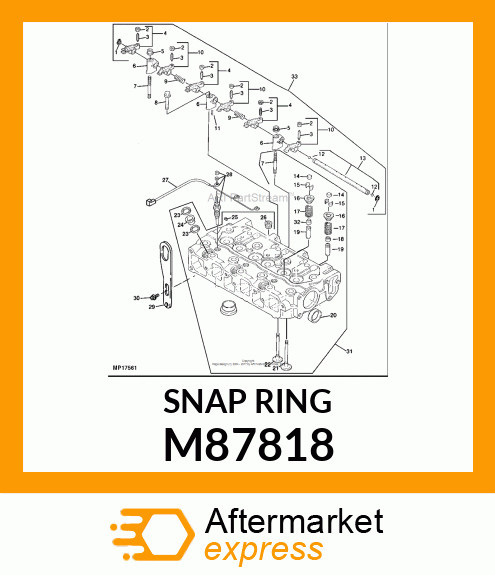 SNAP RING, RING, RETAINING M87818