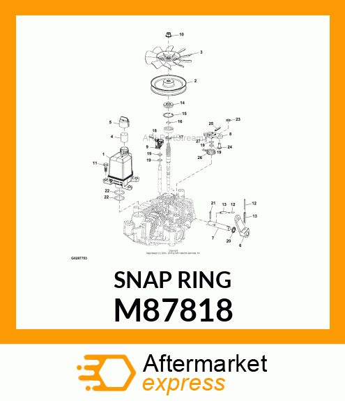 SNAP RING, RING, RETAINING M87818