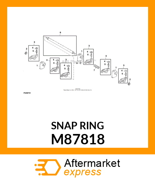 SNAP RING, RING, RETAINING M87818