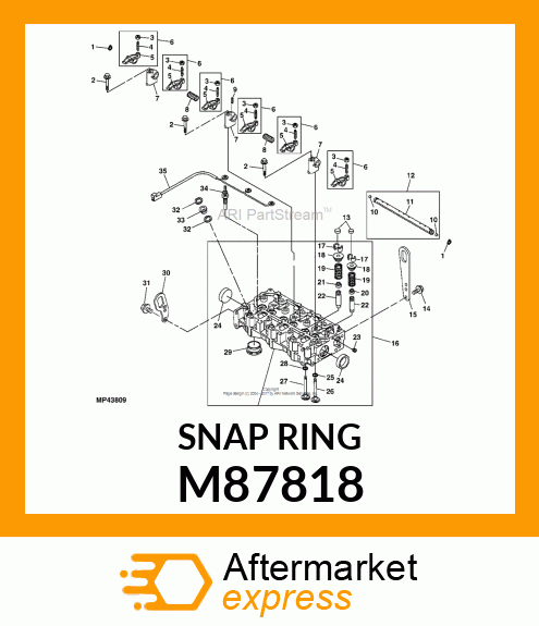 SNAP RING, RING, RETAINING M87818