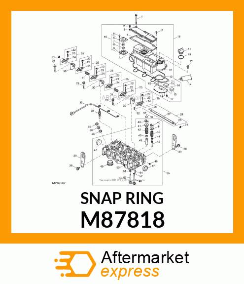 SNAP RING, RING, RETAINING M87818