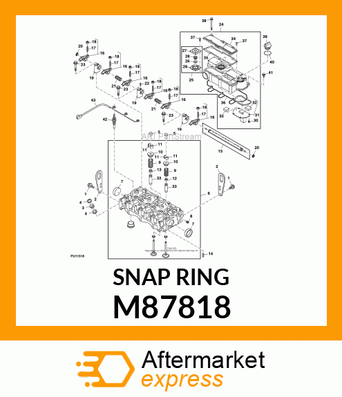 SNAP RING, RING, RETAINING M87818