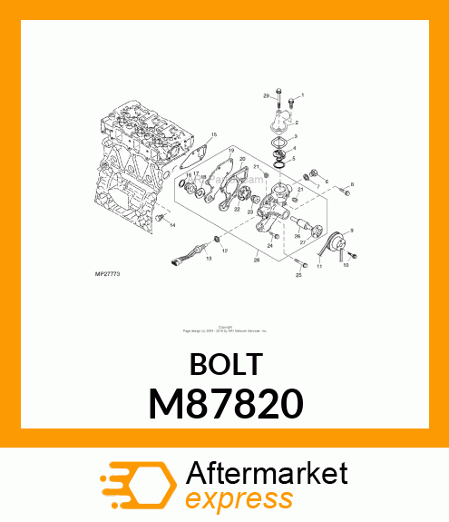 BOLT, BOLT, BOLT, 6 X 20 M87820