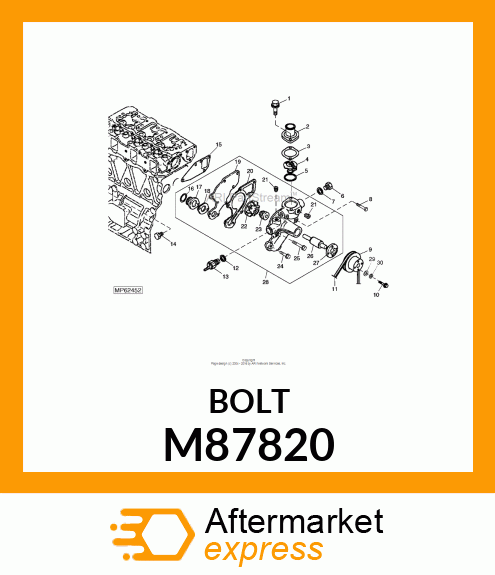 BOLT, BOLT, BOLT, 6 X 20 M87820