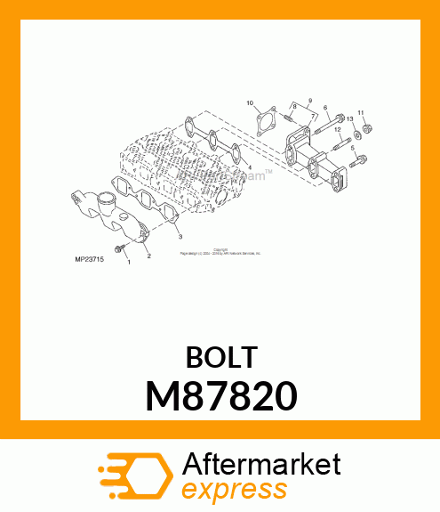 BOLT, BOLT, BOLT, 6 X 20 M87820