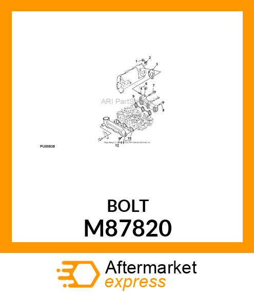 BOLT, BOLT, BOLT, 6 X 20 M87820