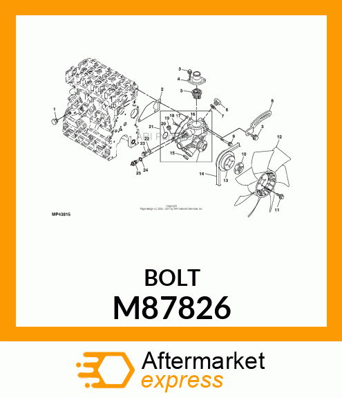 BOLT, 6 X 22 M87826