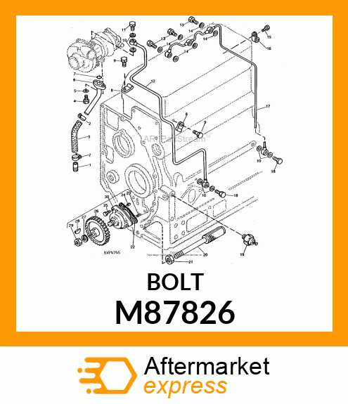 BOLT, 6 X 22 M87826