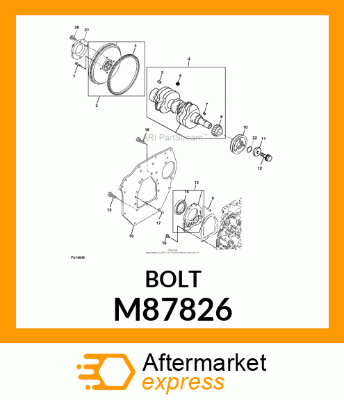 BOLT, 6 X 22 M87826