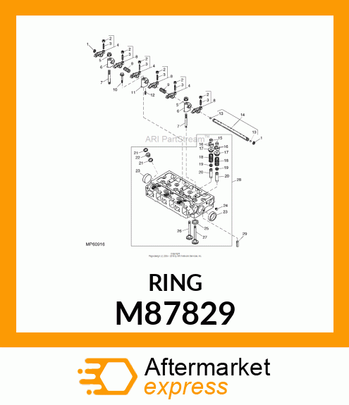 INSERT, INTAKE VALVE SEAT M87829