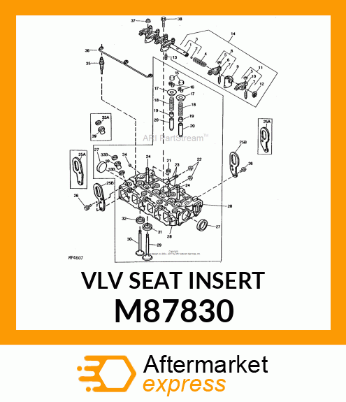 INSERT, EXHAUST VALVE SEAT M87830
