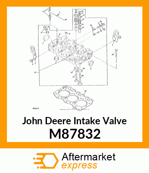 VALVE, INTAKE M87832