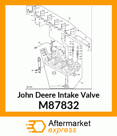 VALVE, INTAKE M87832