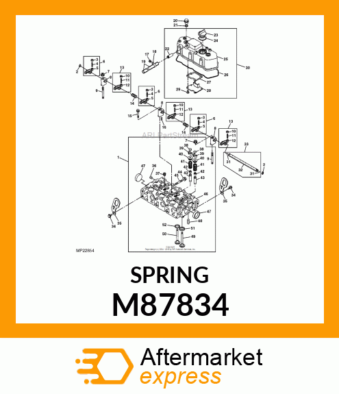 SPRING,VALVE M87834