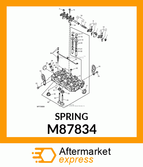 SPRING,VALVE M87834