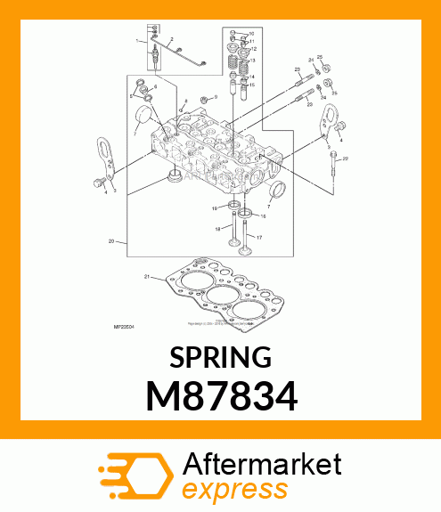 SPRING,VALVE M87834