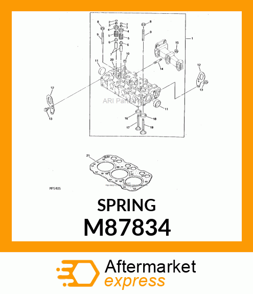 SPRING,VALVE M87834