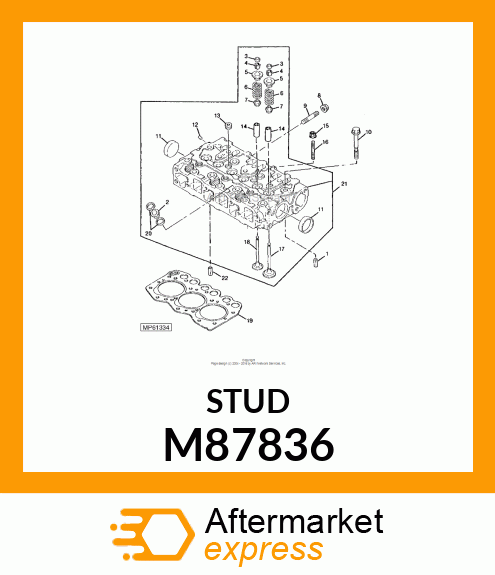 STUD, ARM SUPPORT M87836