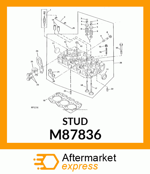 STUD, ARM SUPPORT M87836