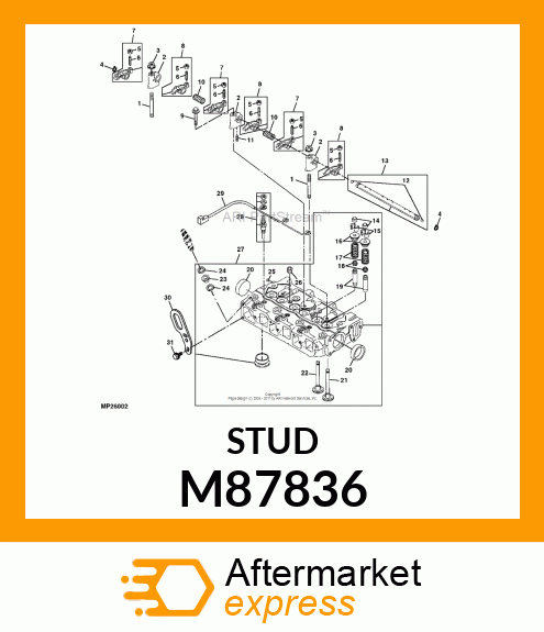 STUD, ARM SUPPORT M87836