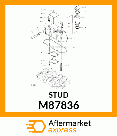 STUD, ARM SUPPORT M87836