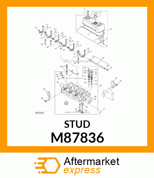 STUD, ARM SUPPORT M87836