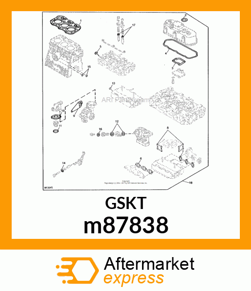 GASKET, BAFFLE m87838