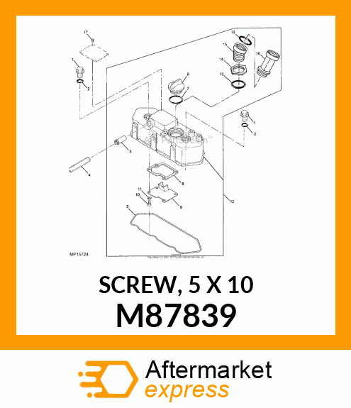 SCREW, 5 X 10 M87839