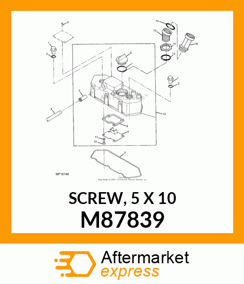 SCREW, 5 X 10 M87839
