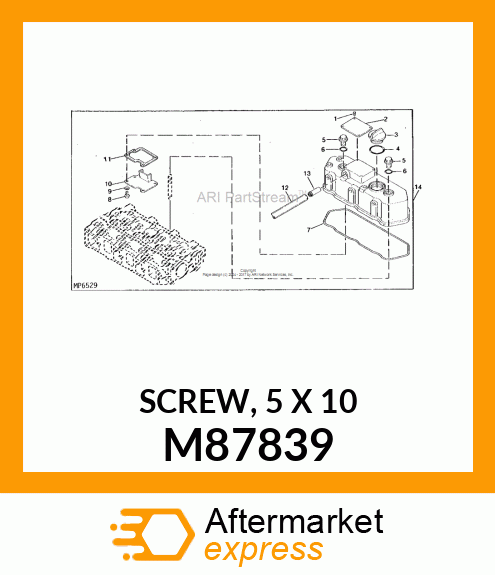 SCREW, 5 X 10 M87839