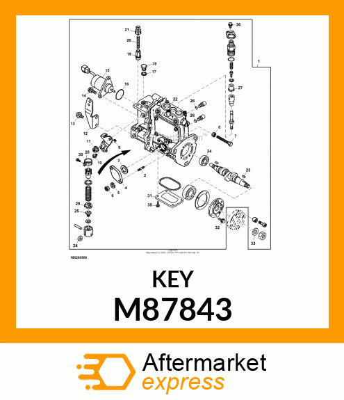 KEY M87843