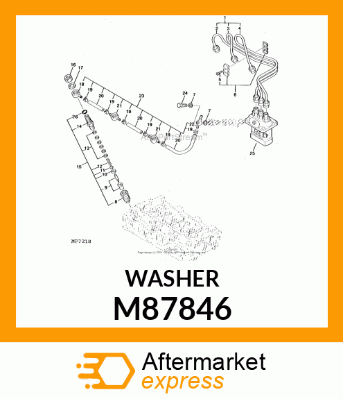 GASKET, GASKET, DELIVERY VALVE M87846